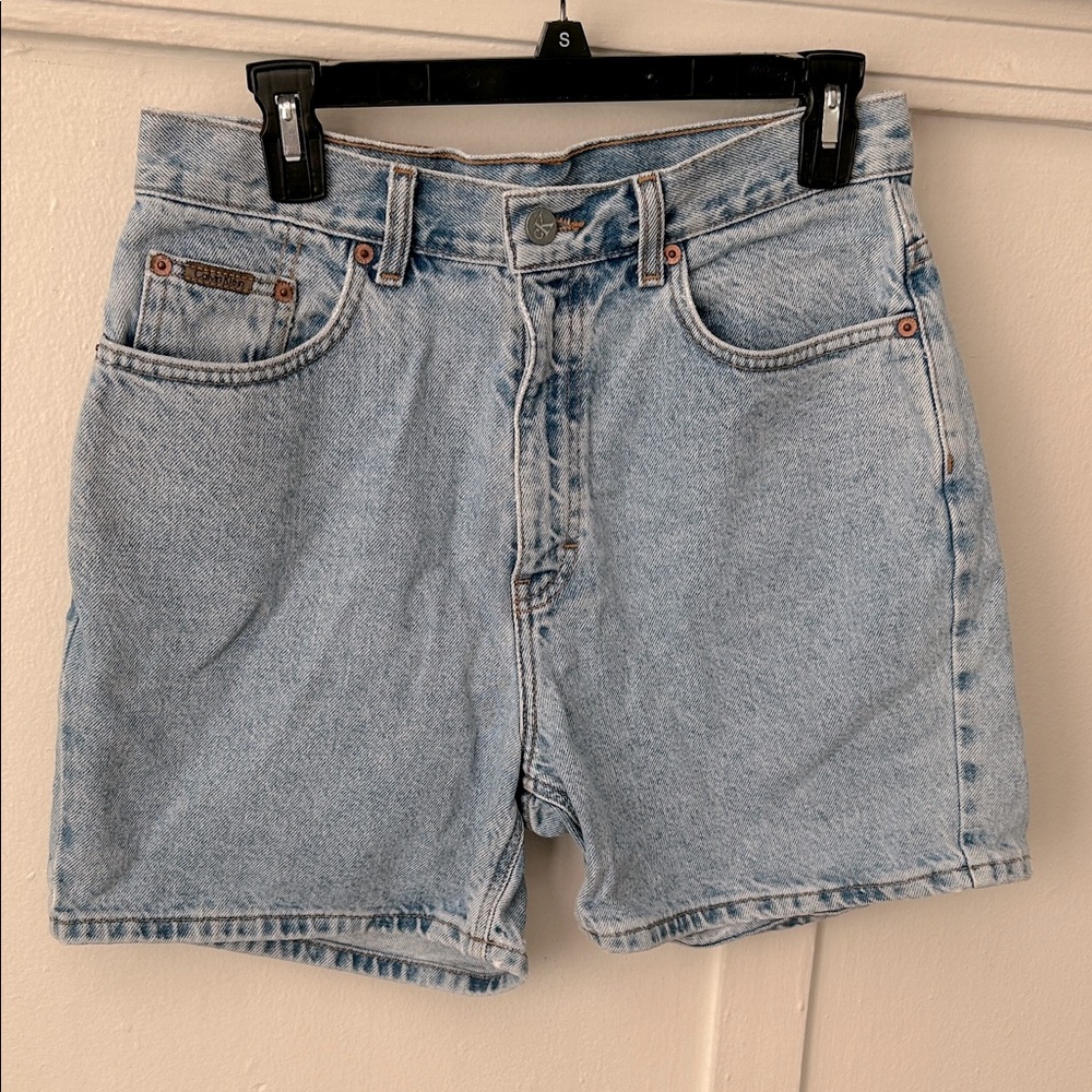 Vintage 90s Calvin Klein Jeans Light Blue Denim Dad Shorts